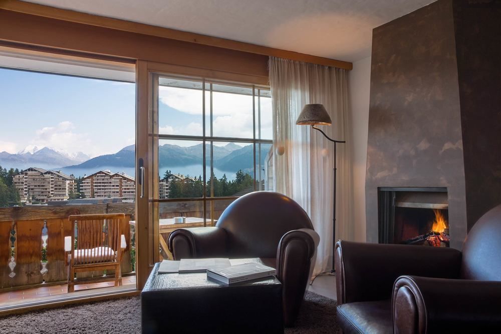 Hostellerie Du Pas De L'Ours "Relais Et Chateaux" Crans-Montana Exterior foto